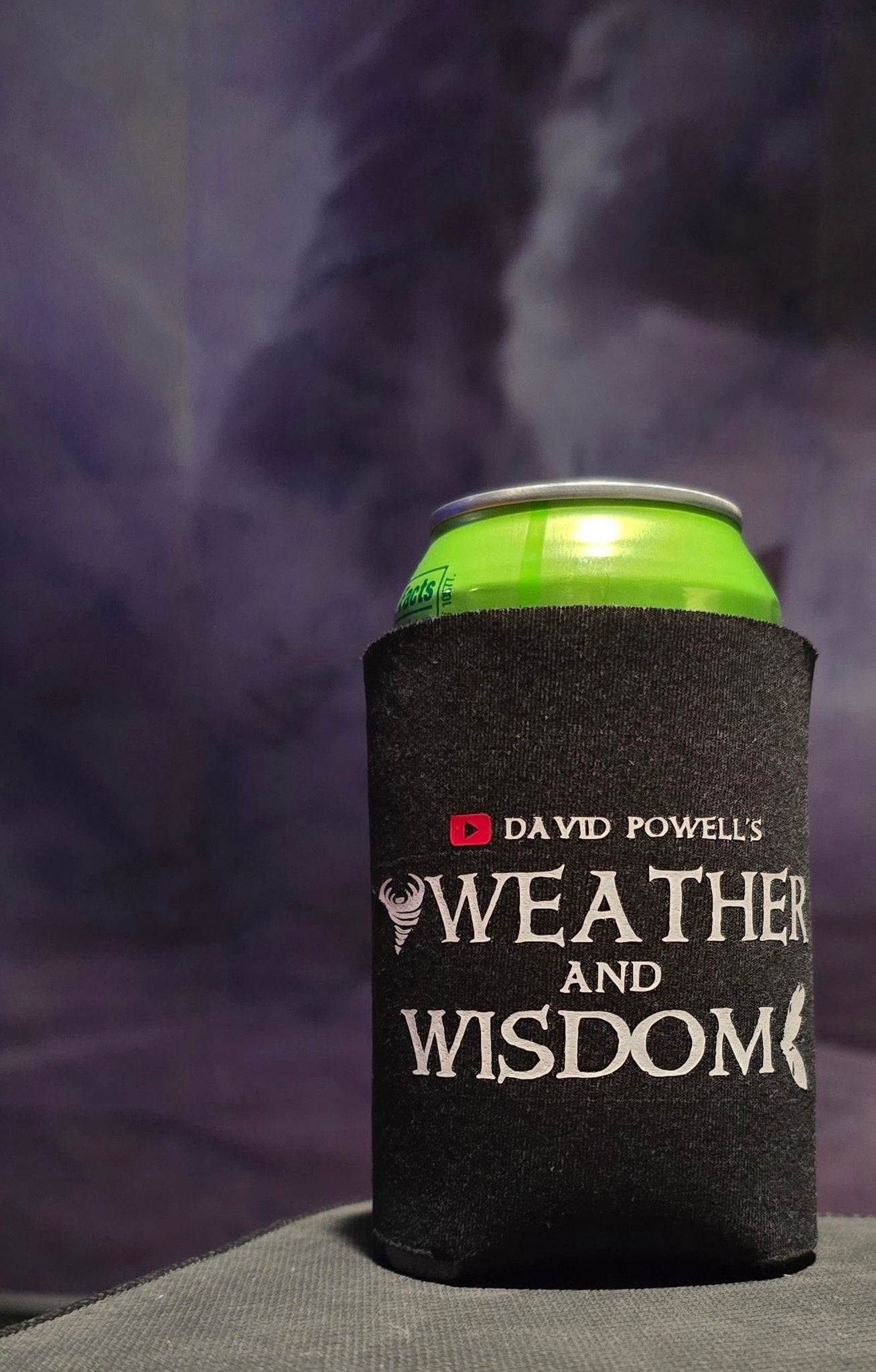 Weather and Wisdom Koozie - Black